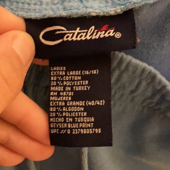 Catalina elastic waist casual drawstring pants XL - Picture 4 of 8